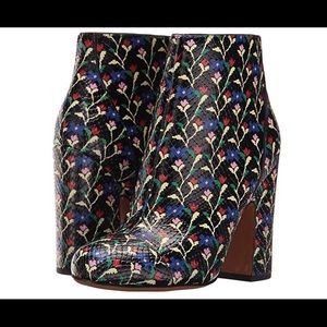 Marc Jacobs Cora Snake  Floral Ankle Boots Size 5